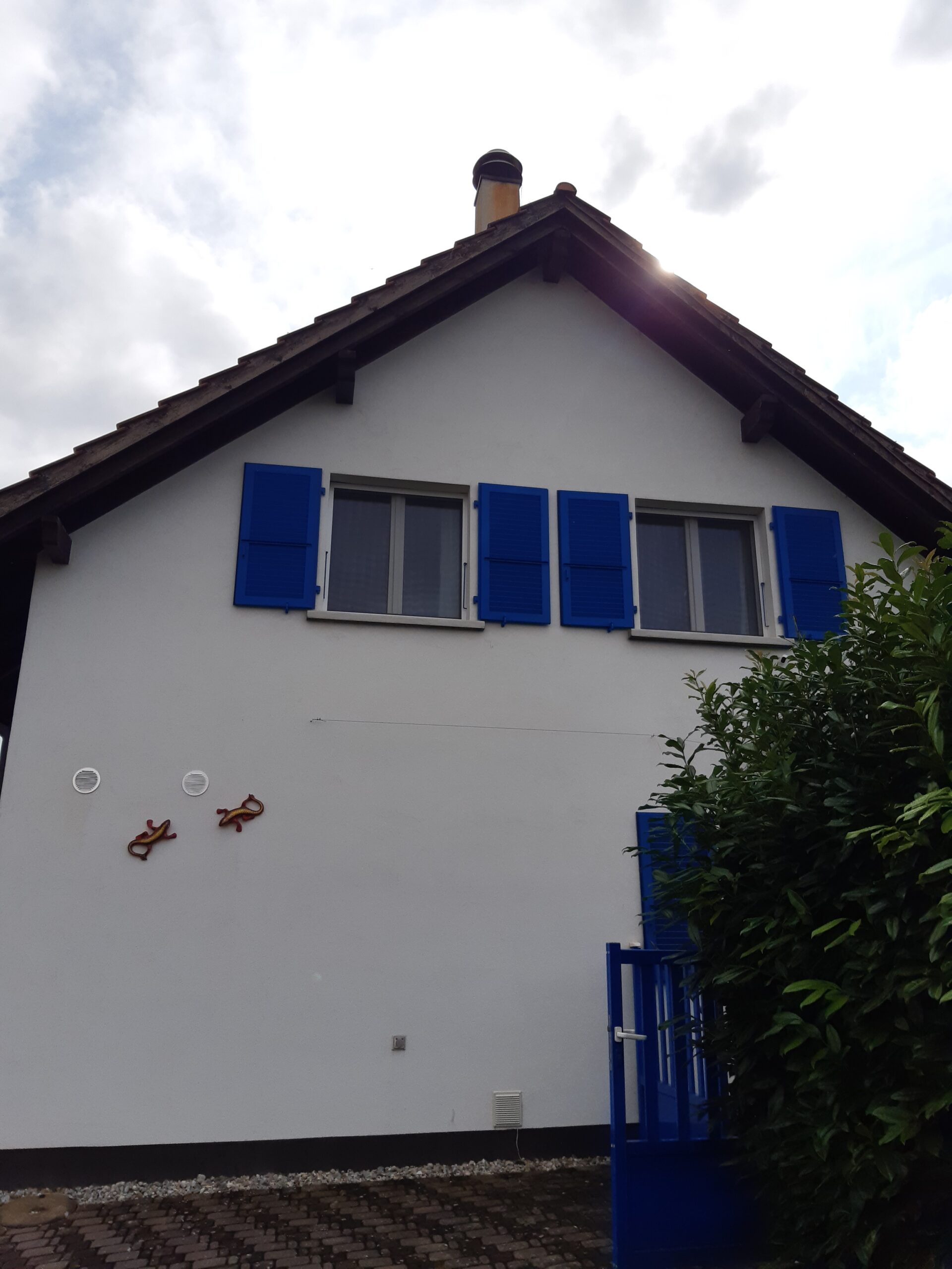 Façade de la maison individuelle étudiée à Daillens