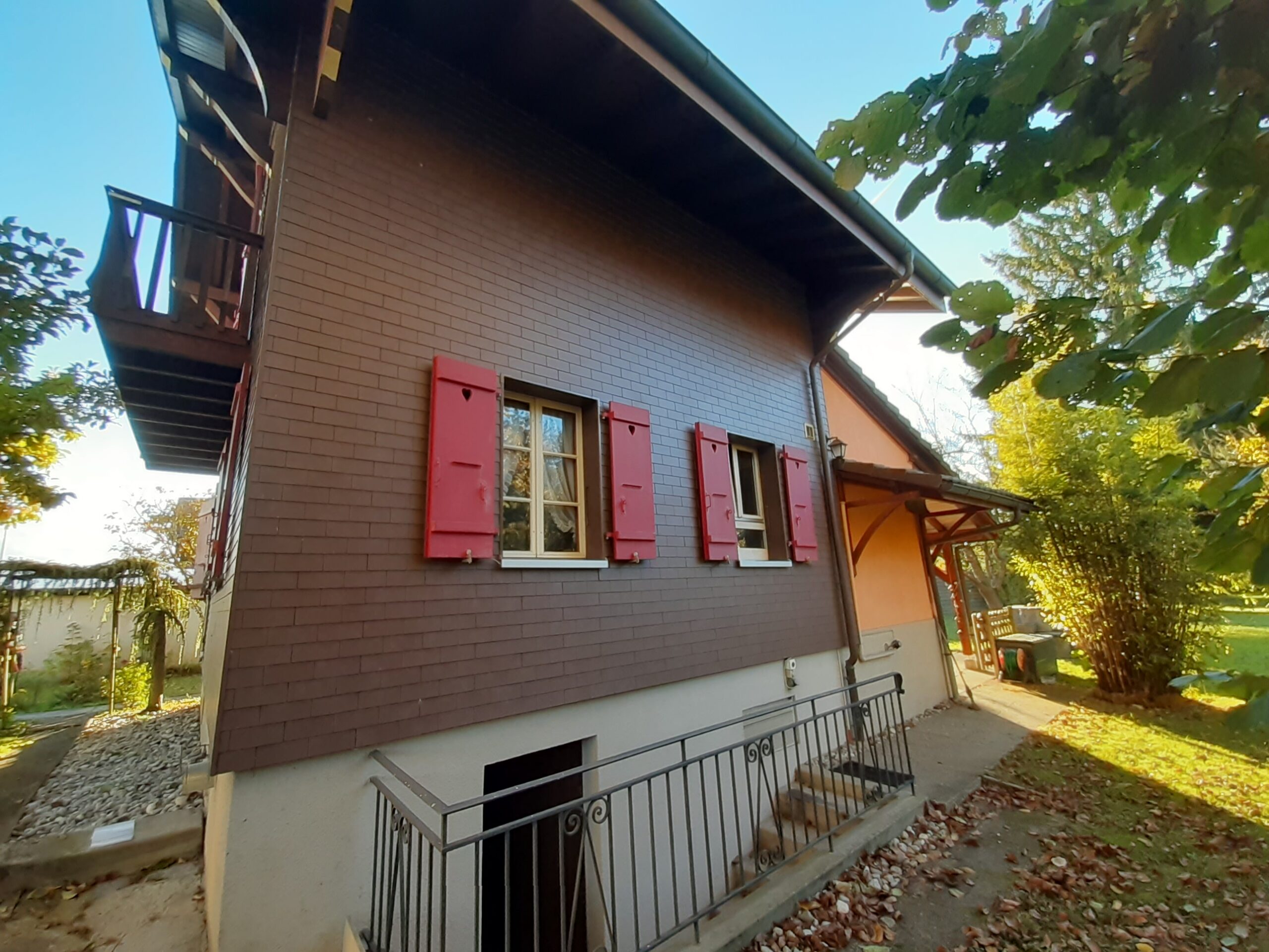 Façade de la maison individuelle étudiée à Payerne
