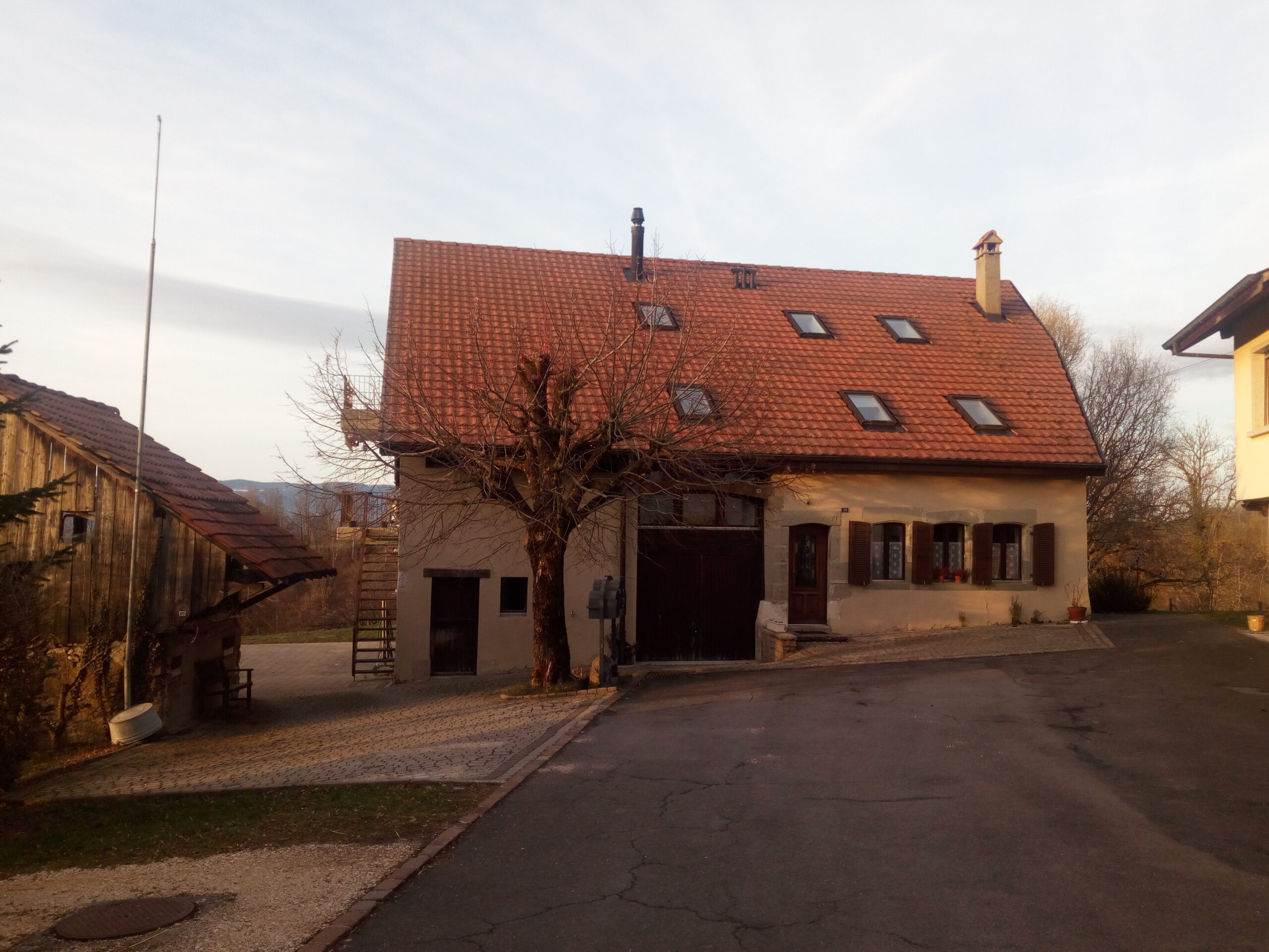 Façade de l’immeuble étudié à Essertines-sur-Yverdon